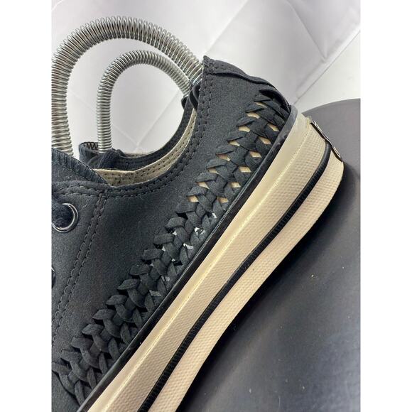 Converse All Star Chuck 70 Weave Womens Size 6 Low Sneakers 164591C Black Rare - Picture 3 of 10